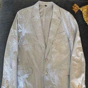 J. Crew Ludlow slim fit seersucker suit